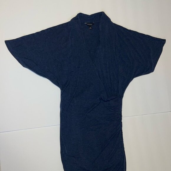 Banana Republic Blue Faux Wrap Dress - Women’s Size Large - Picture 2 of 7